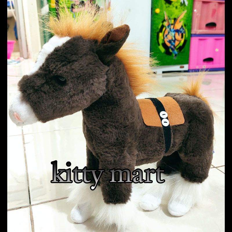 Mainan anak boneka binatang jerapah zebra kuda