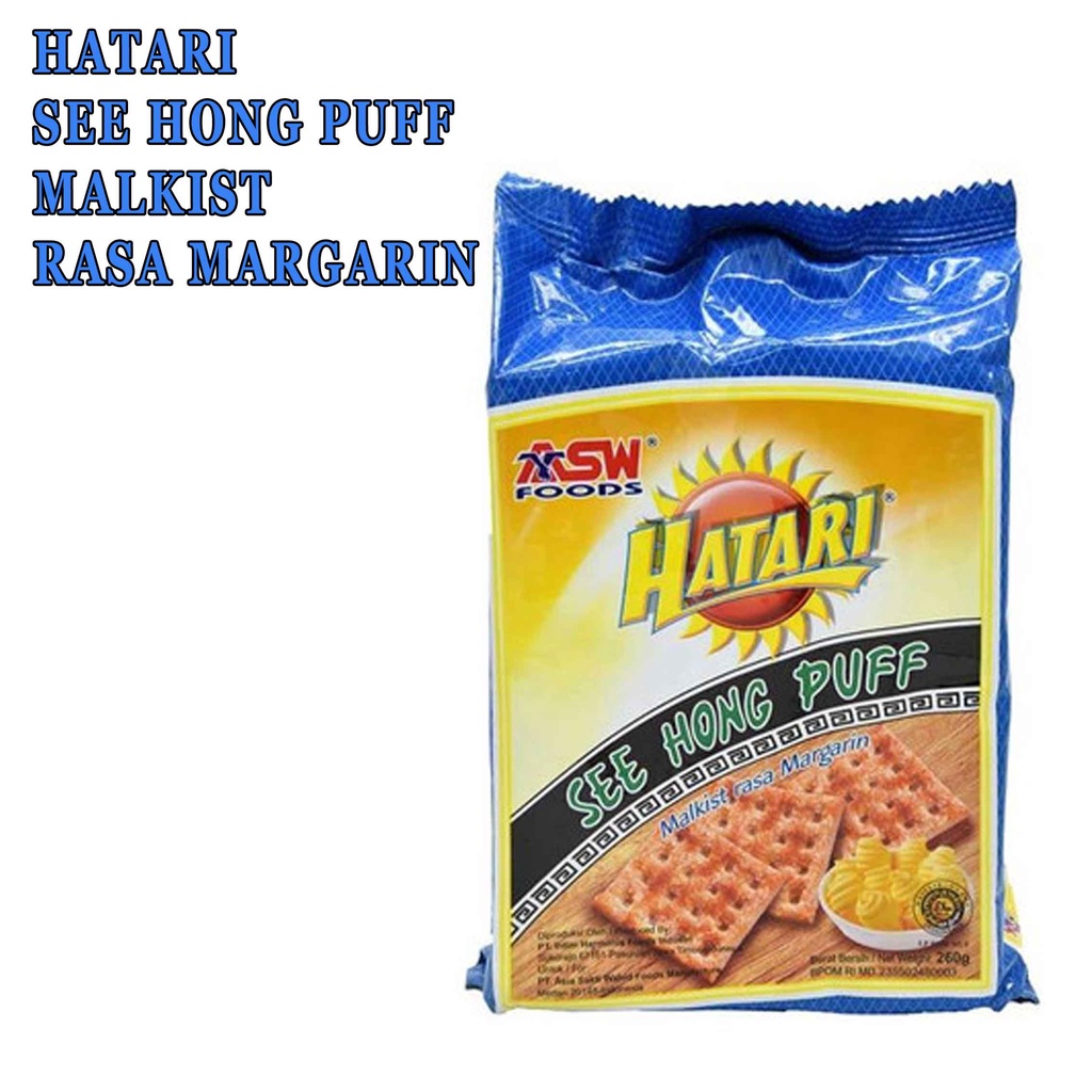 HATARI* SEE HONG PUFF MALKIST RASA MARGARIN* 245g