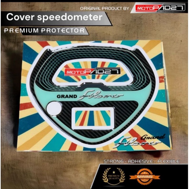 Motopad27 Stiker Grand filano Stiker timbul Cover Antigores Spidometer yamaha Grand Filano 125 2023