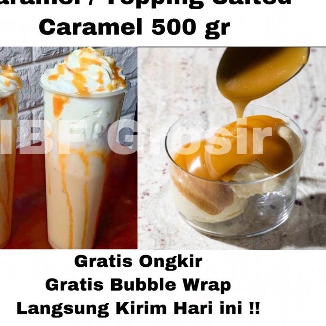 

۩ Salted Caramel Sauce Topping Minuman Kue Ice Cream Saus caramel 500 gr ♚