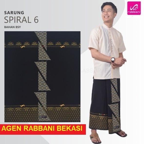 TERLARIS 2020 SARUNG RABBANI SPIRAL 2 HITAM PALESTINE KAIN PALESTINA HJ4654O