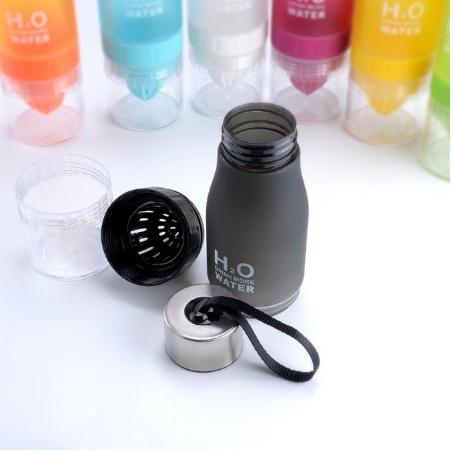 Botol Minum Infused H2O Drink More Water Perasan Jeruk 650 ml H839