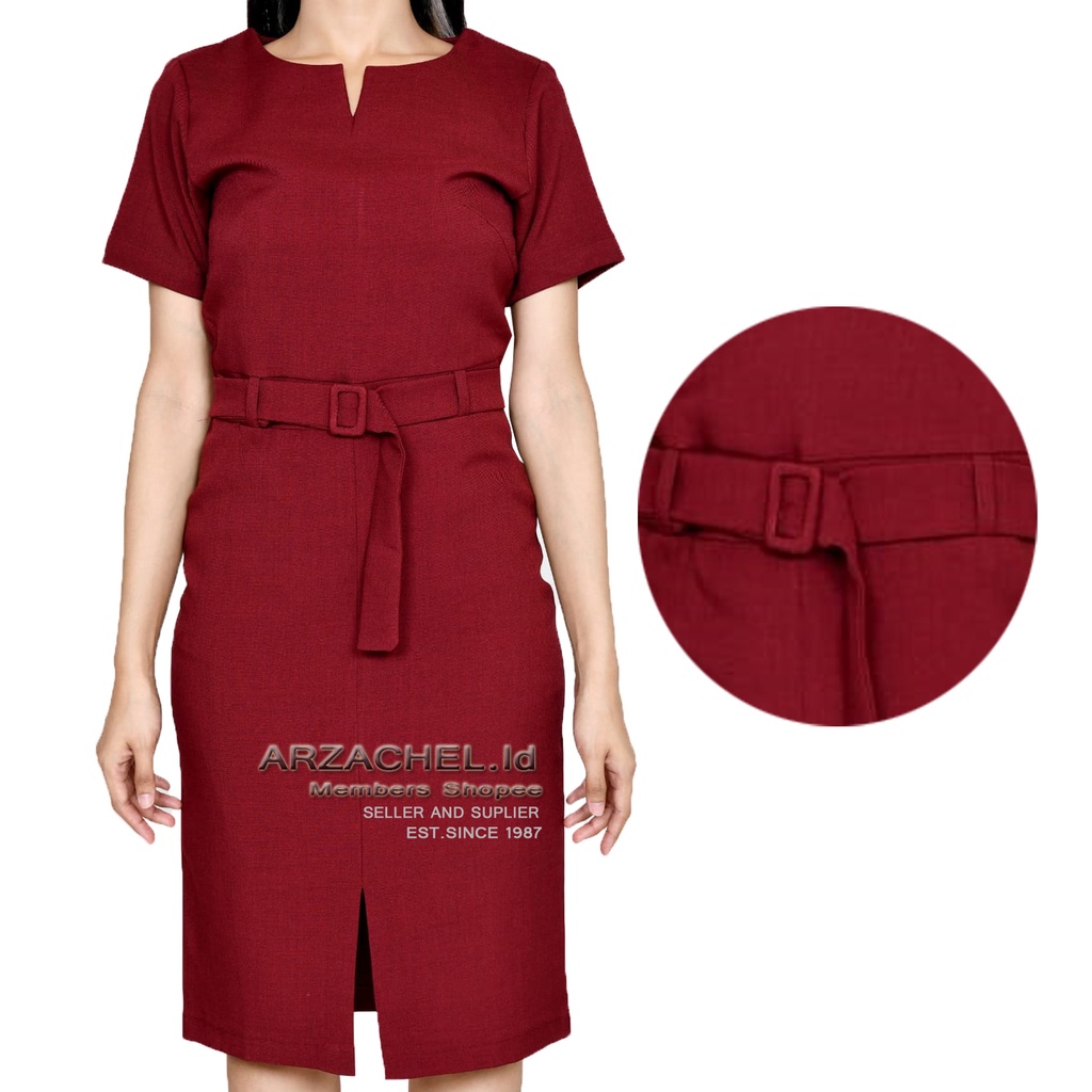 Dress Kerja Wanita Kantor Formal High Premium Quality / Dress Kerja Korea / Dress Kerja Wanita Kekinian / Baju Kerja Kantor Wanita Dress / Dress Untuk Kerja Kantor