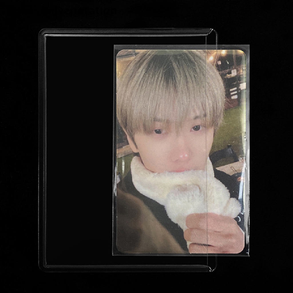 [HeavenDenotation] 50pcs Card Sleeves Clear 3Inch Photocard Horaphic Pelindung Film Album Binder HDV