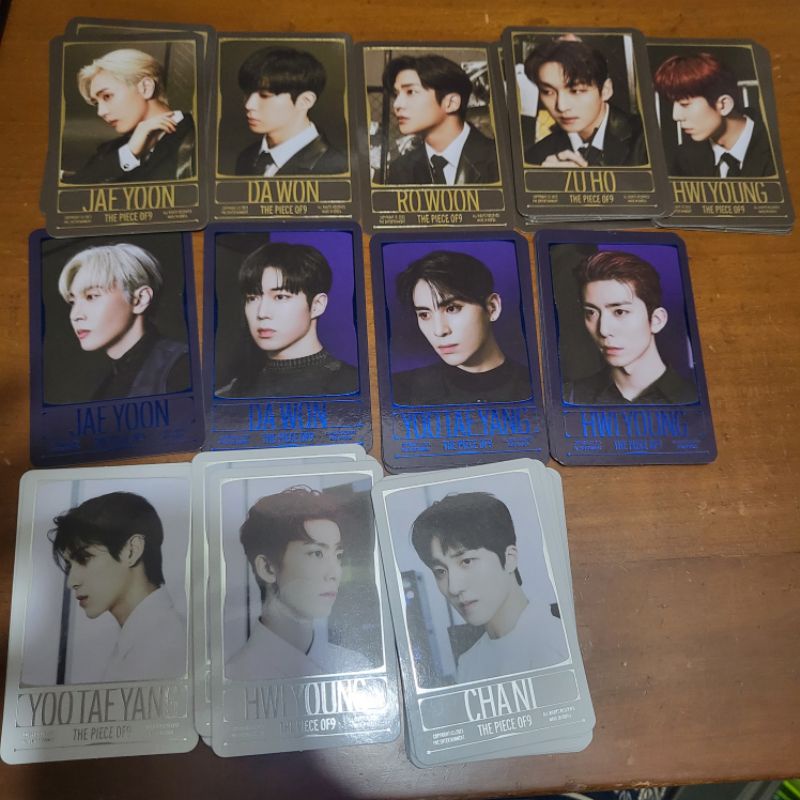 SF9 puzzle special photo card pc jaeyoon dawon rowoon zuho yoo taeyang hwiyoung chani