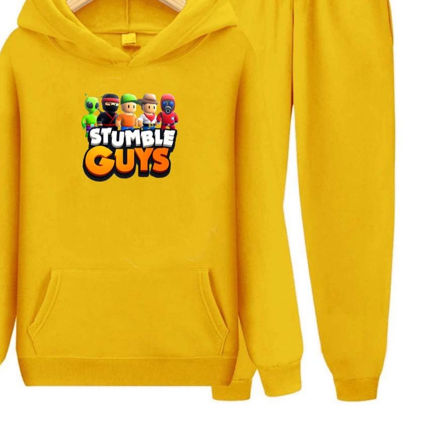☜ Setelan Sweater Anak Stumbel Game /Baju Sweater Hoodie Anak ➢
