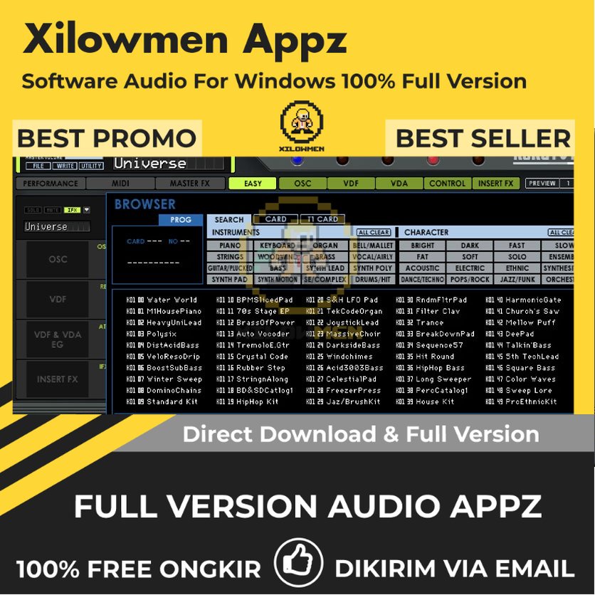 [Full Version] KORG M1 Pro Lifetime Audio Software WIN OS - Software musik legendaris untuk produksi audio profesional