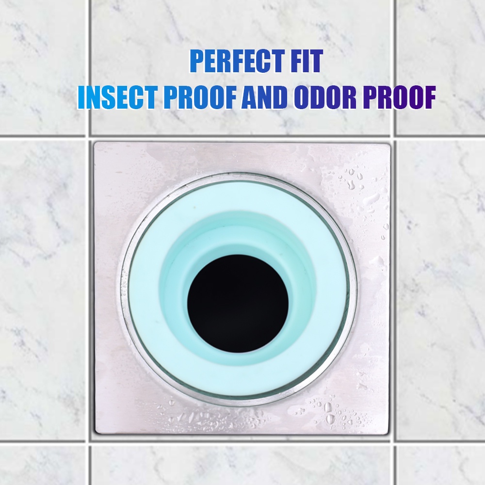 1pc Warna Random Teleskopik Anti-blocking Aksesoris Mesin Cuci Bathtub Pipa Drain Plug Selokan Anti Bocor Sealing Ring Serangga-Bukti Anti Bau Wastafel Lingkaran