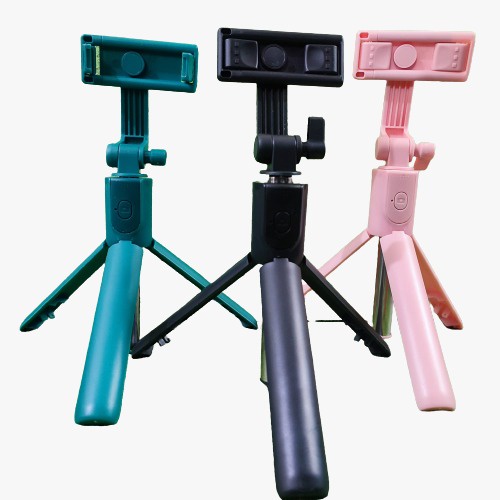 (NC) Tripod Tongsis 3in1 R1 / TONGSIS WIRELESS / TRIPOD BLUETOOTH REMOTE CONTROL / SELFIE STICK TRIPOD 360°