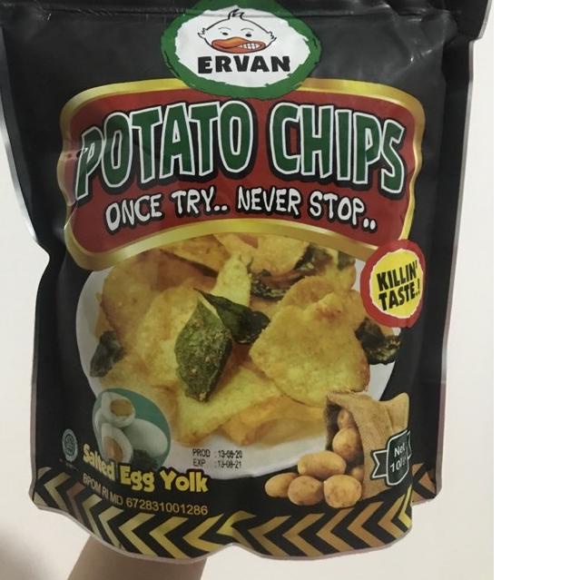 

➦ Potato chips salted egg ervan irvins ❁