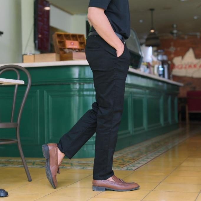 celana kerja bahan hitam pria celana panjang pria celana kantor