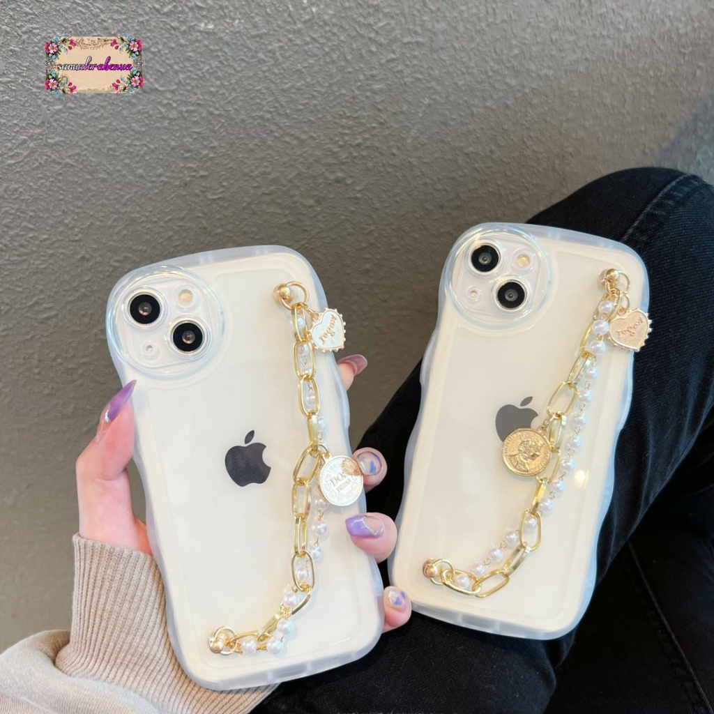 GC016 SOFTCASE WAVY  GELOMBANG RANTAI MUTIARA FOR OPPO A3S A1K A5S A7 A12 F9 A11K  A15 A15S A35 A16 A16S A17 A17K A36 A76 A37 NEO 9 A39 A57 A5 A9 2020 A52 A92 A53 A33 A54 A55 A57 2022 A77S A71 A74 A95 F19 SB4831
