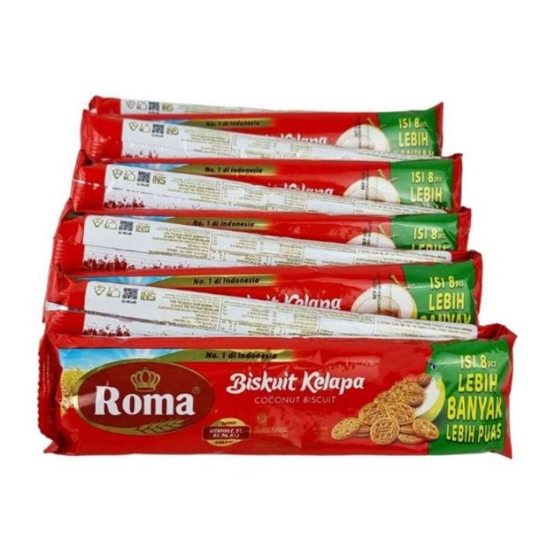 

Biskuit Roma Kelapa 1R=10 psc