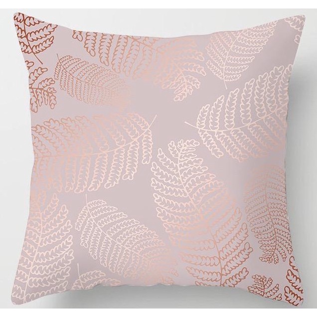 Pink Foil Series Pillow Cushion Cover / Sarung Bantal Sofa Kursi Vintage / Dekorasi / Edisi Pink