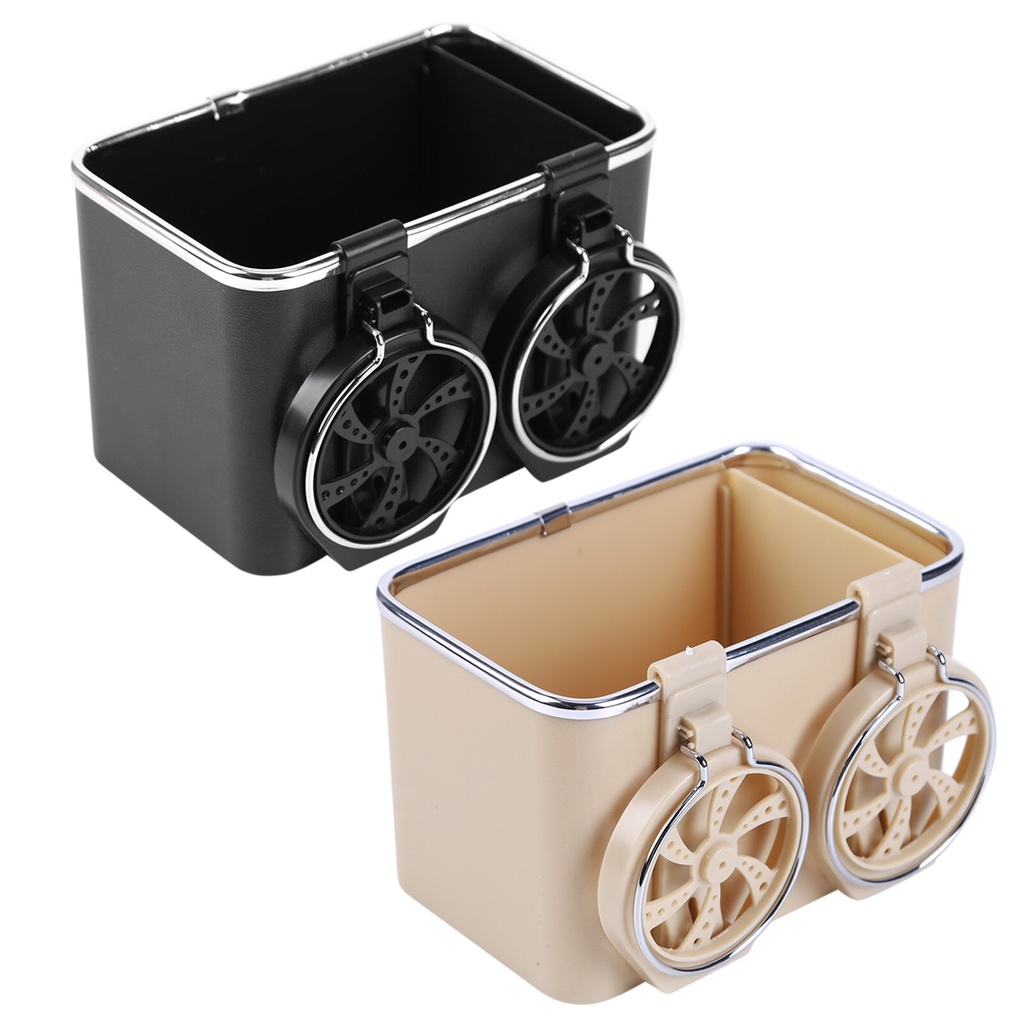&lt; M.A &gt;  Tempat Tissue Mobil Serbaguna Kotak Penyimpanan Botol Minum Multifungsi Dengan 2 Cup Holder Storage Box Car