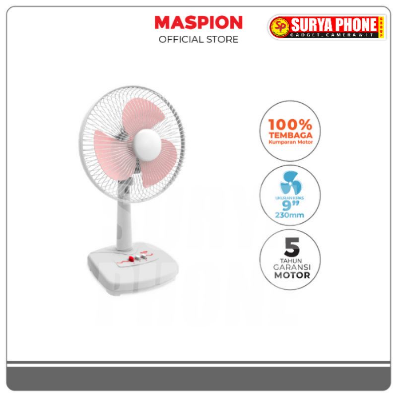 MASPION F-23 DE DESK FAN KIPAS ANGIN MEJA (9 INCH/23 cm)