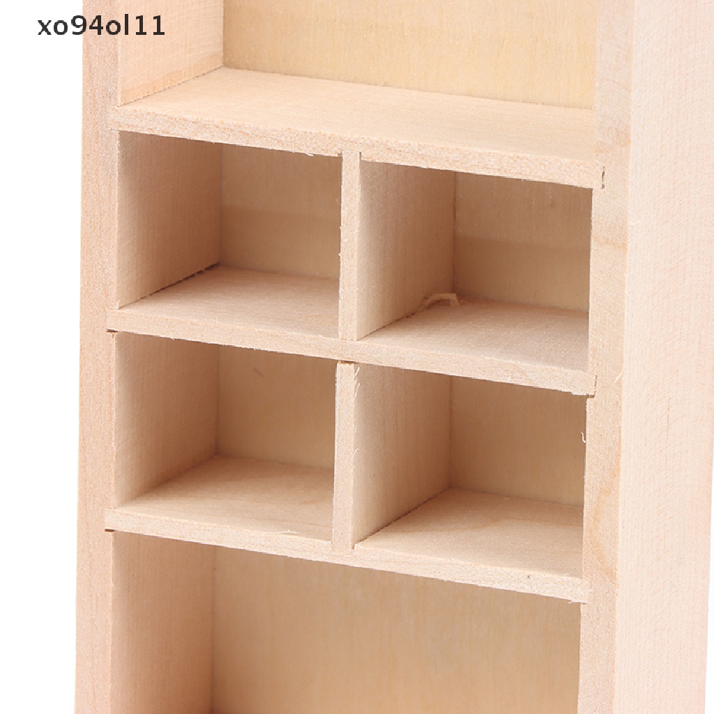 Xo Miniatur scene of doll house model Penyimpanan manual Rak Penyimpanan OL