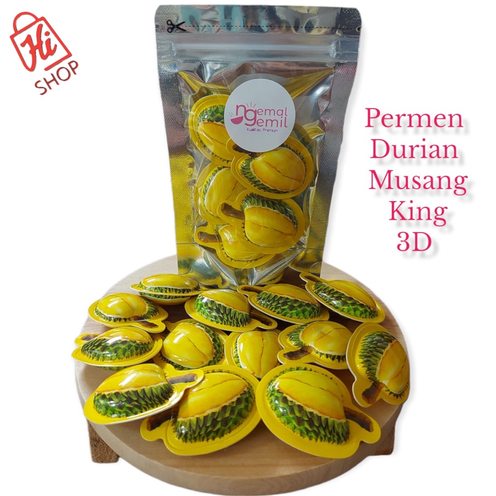 

Permen Durian 3D Durian Musang King Durian Candy Kualitas Premium