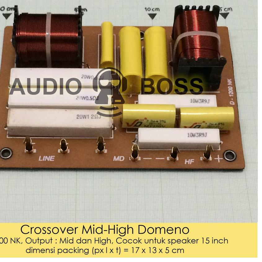 ℗ Crossover Pasif Mid High Domeno - Crossover Output Mid High D-1200 NK ◊