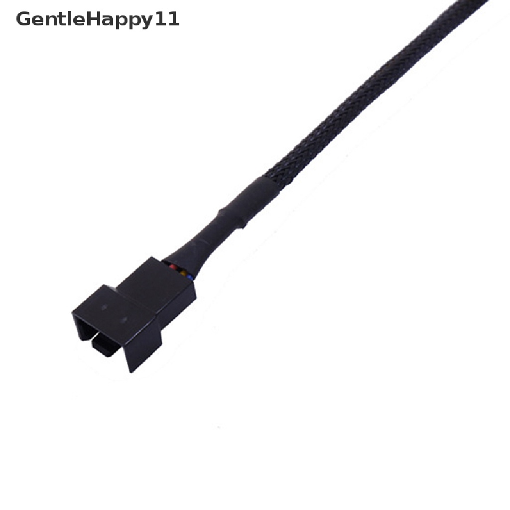 Gentlehappy 2.7ft 80cm Tembaga 4Pin/3Pin PWM Casing Komputer Kipas Ekstensi Kabel Listrik id