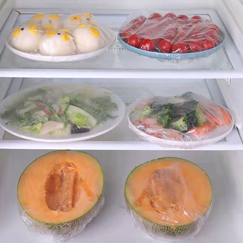 100pcs - GP Plastik Wrapping Pembungkus Makanan Transparan Sekali Pakai / Shower Cup Plastik Penutup Kepala