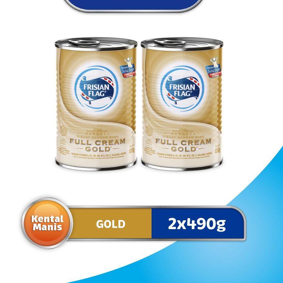 

Ready Stok Frisian Flag Susu Kental Manis Gold Kaleng 490gr x2 serbuuu !