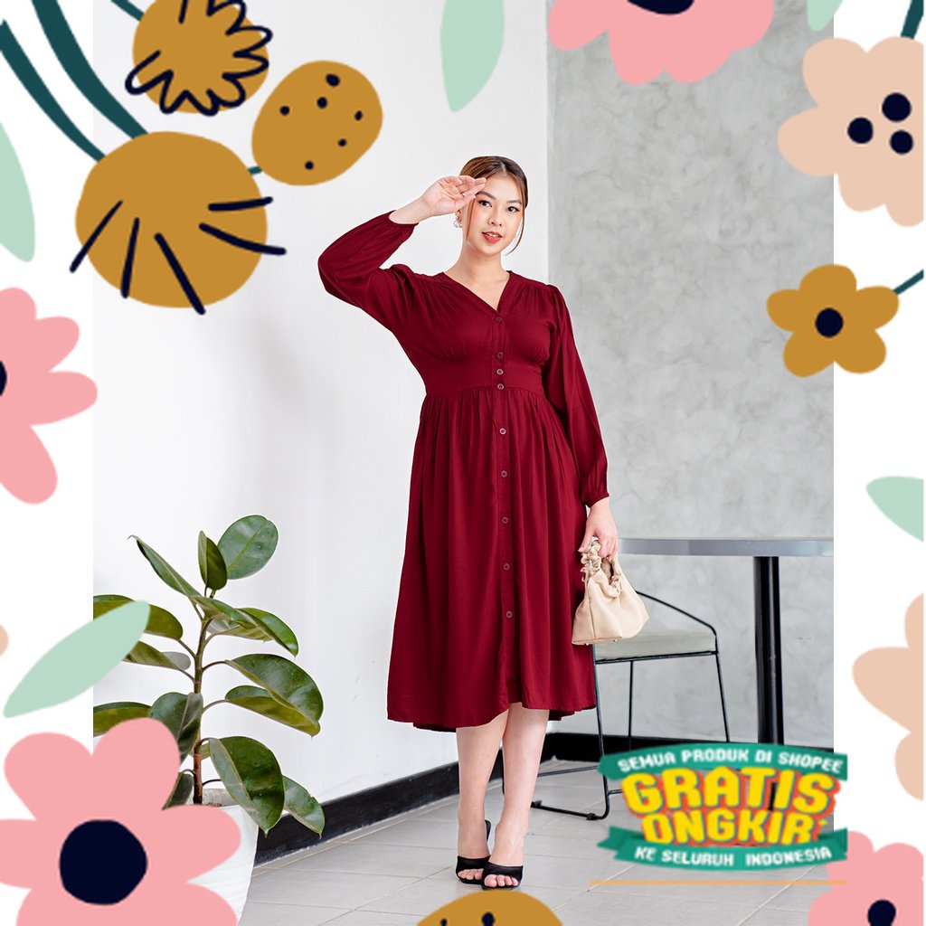 Momelca Jollie Dress / cream krim