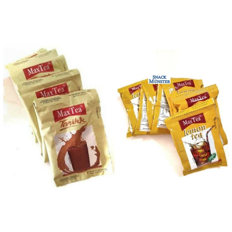 

Max Tea Teh Tarik, Lemon Tea - Netto 5 bks x 25 gr