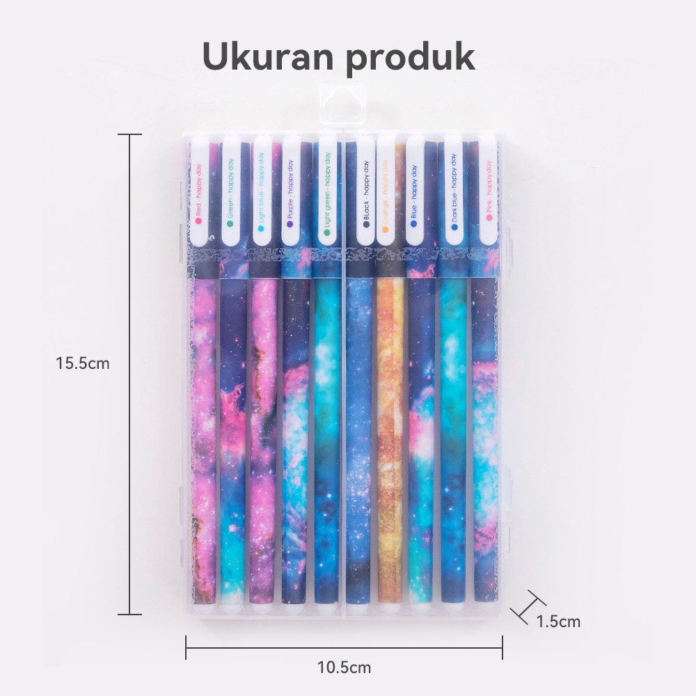 Lakhu Pulpen Pen Gel Motif Lucu 10Pcs/Ballpoint Bolpen Gel Karakter