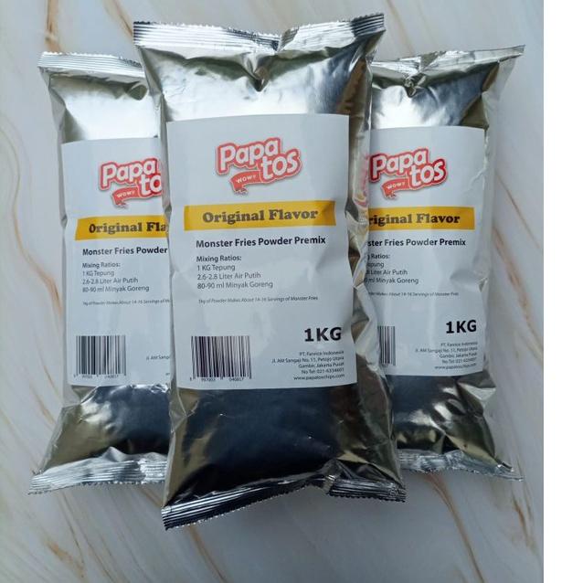 

◘ Tepung Long Potato / Monster Fries Instan 1 kg / 1000 gram ▲
