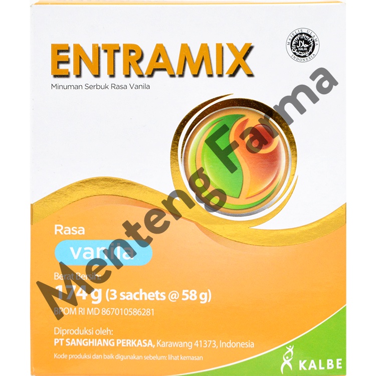 Entramix Vanila 174 Gram - Susu Penambah Nutrisi Lansia dan Malnutrisi