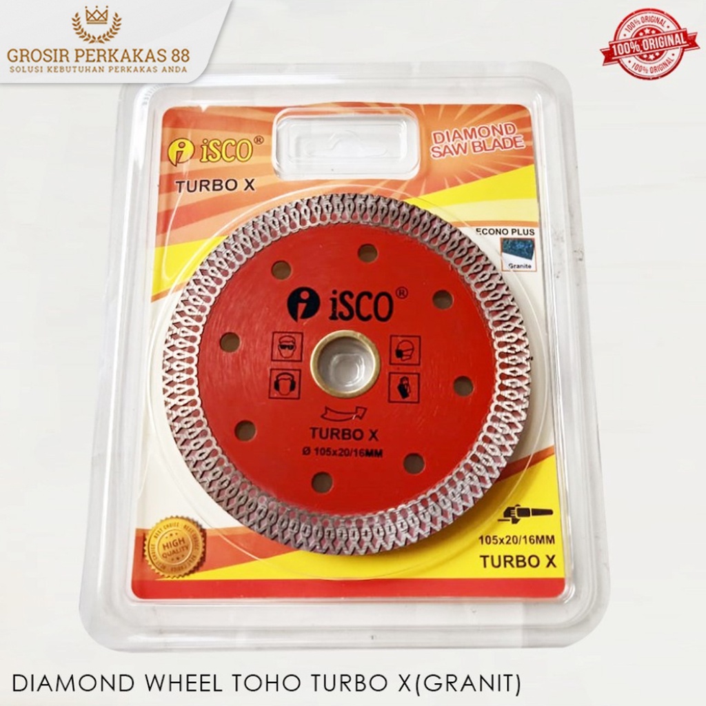 Mata Potong Keramik Pisau Granit Pemotong Diamond Wheel Isco 4 Inch Turbo X