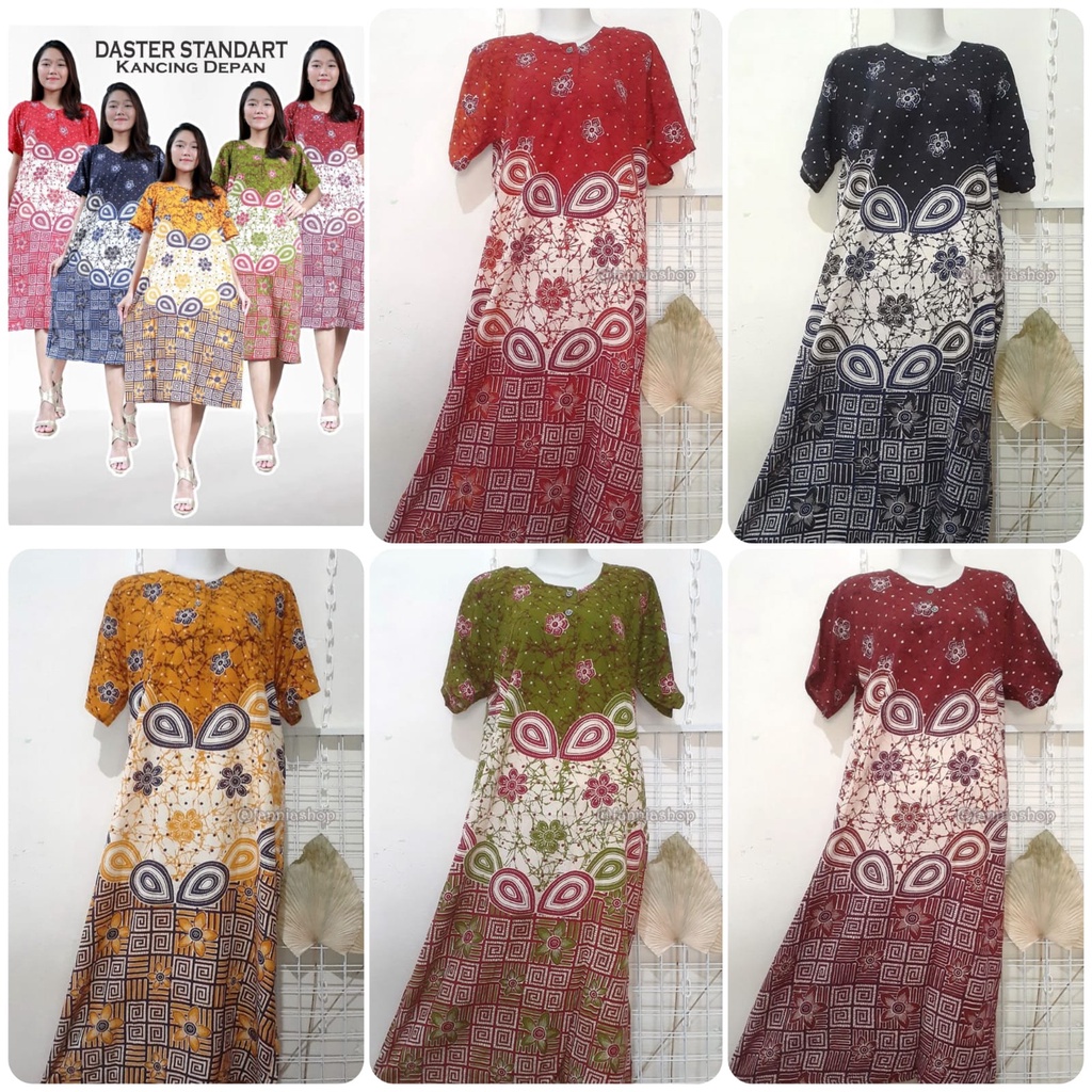 Daster kekinian / Daster batik busui / Daster murah banyak motif / Daster ibu