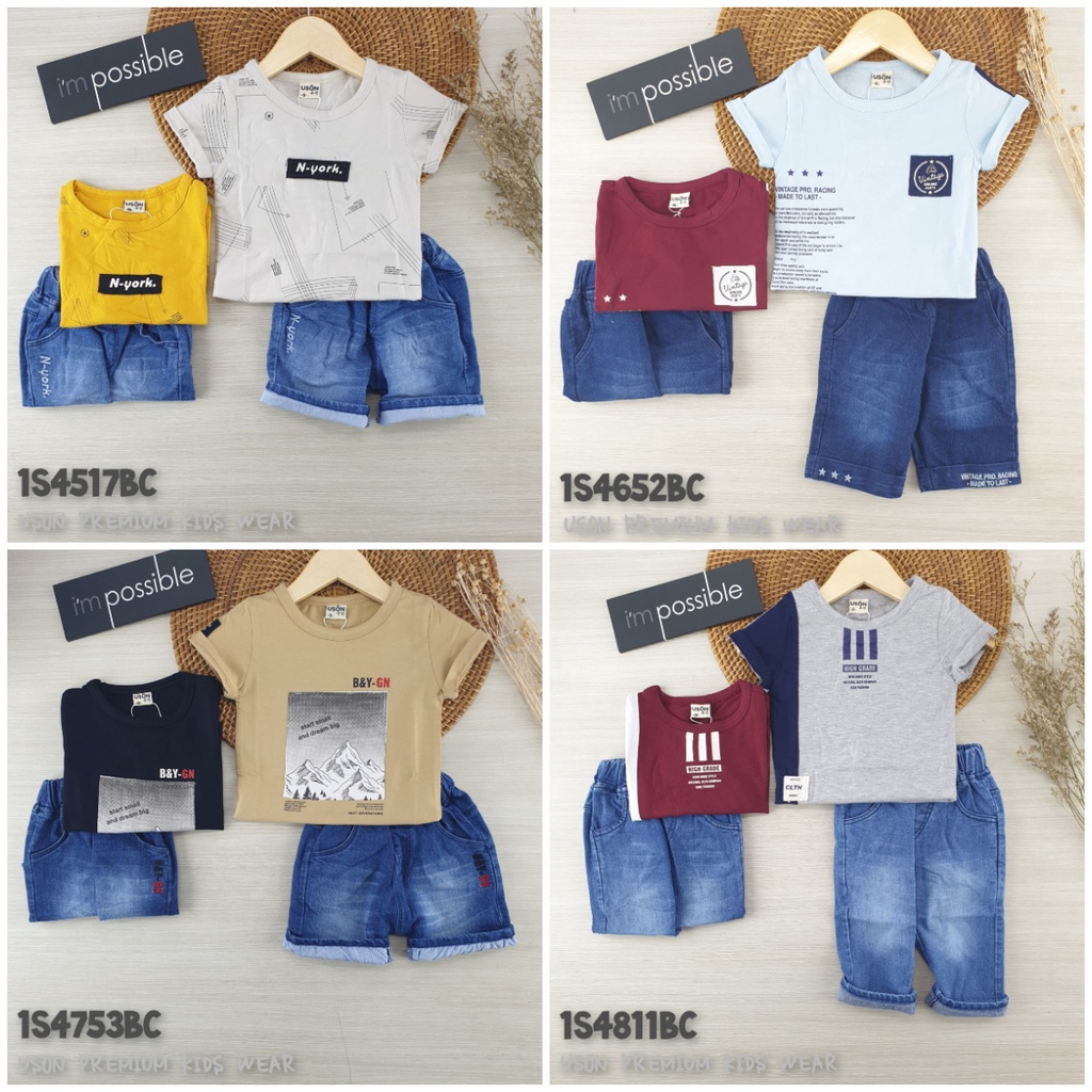 USON SETELAN BABY BOY KAOS - CELANA JEANS S-M-L-XL 100-110-120-130