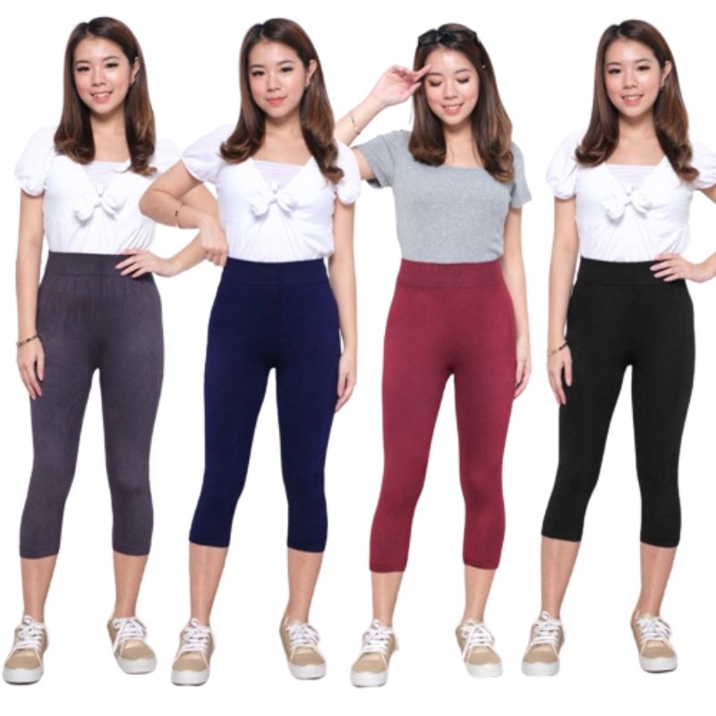 Legging import pendek 7 per 8 | Leging olahraga | Leging wanita