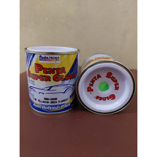 cat duco penta nc fluorescent yellowish green / stabilo hijau muda 200 gram