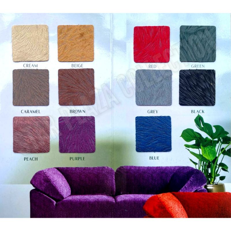 Promo Bahan Kain Bludru / Velvet / Beludru Kilap Emboss - New Bella (Sofa, Jok, Kursi, Peci,