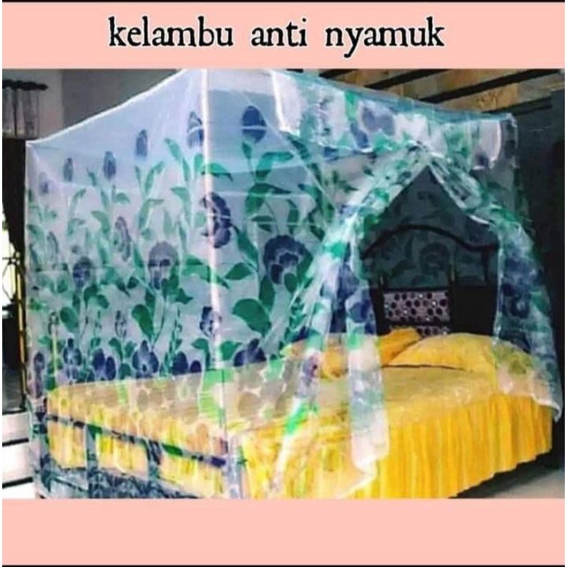 KELAMBU PETAK BUNGA 6 KAKI