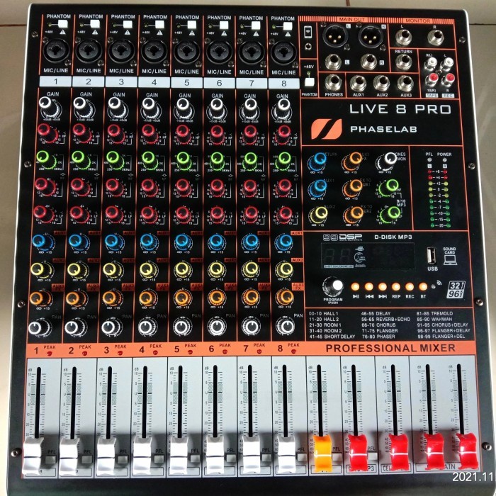 Mixer Phaselab Live 8 pro 8chanel