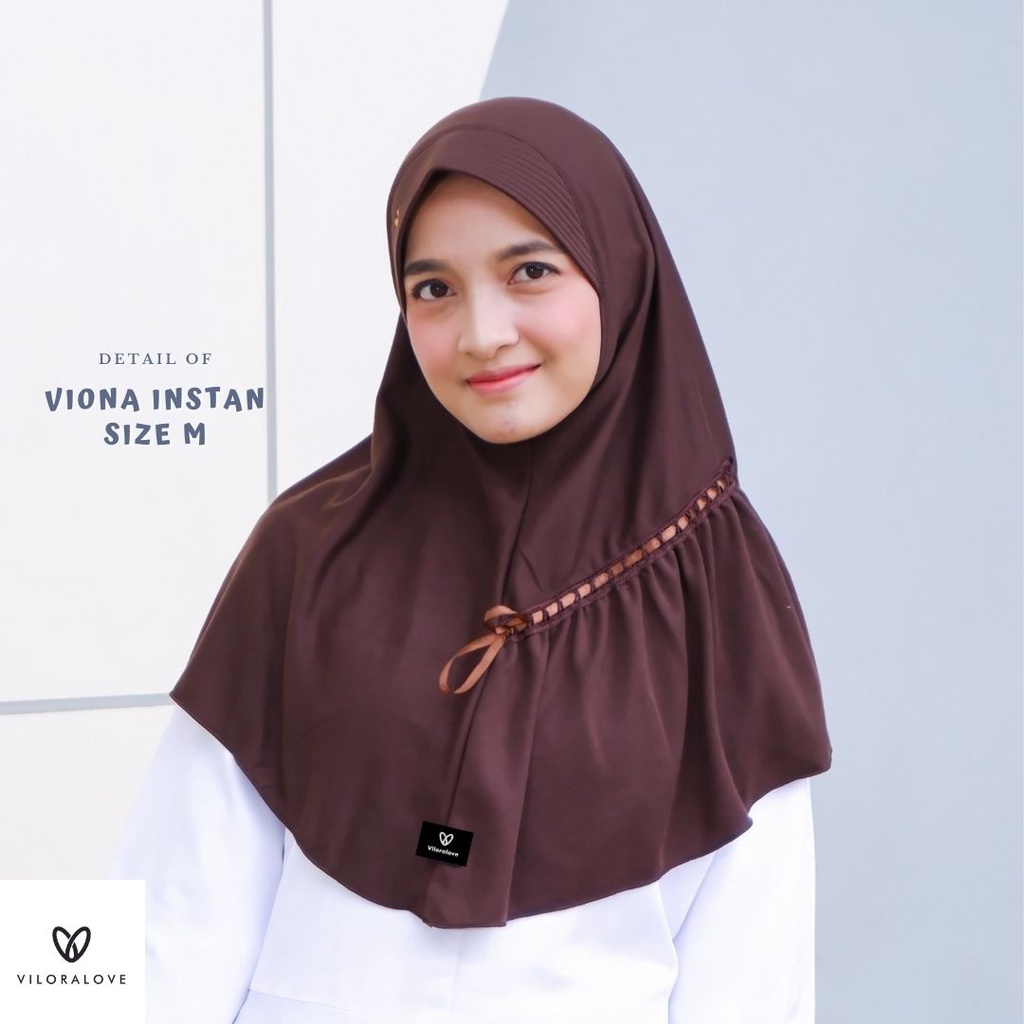 VILORALOVE MODEL BARU VIONA JILBAB KERUDUNG SEKOLAH  SD SMP SMA PREMIUM