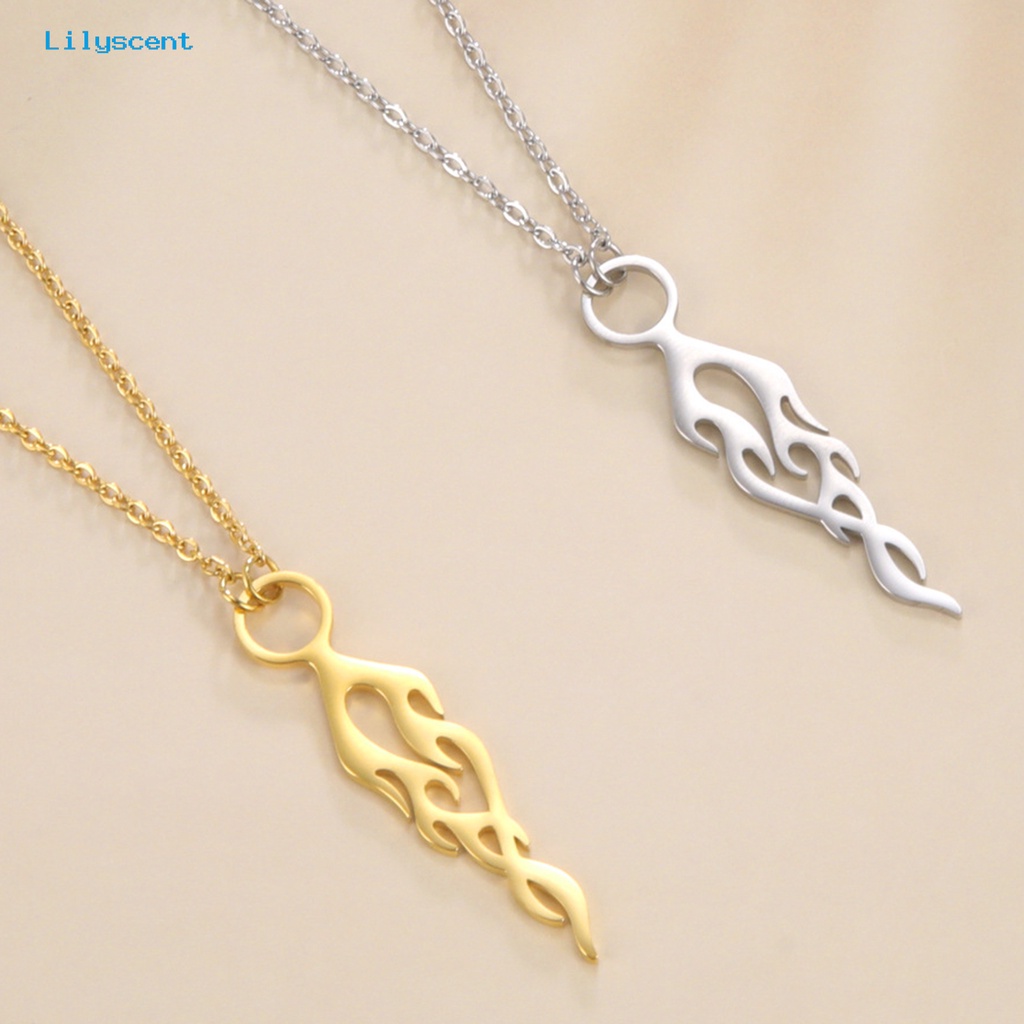 [LS] Liontin Kalung Warna Solid Berongga Keluar Indah Aksesori Perhiasan Dekoratif Permukaan Halus Bentuk Tahan Lama Wanita Kalung Hadiah