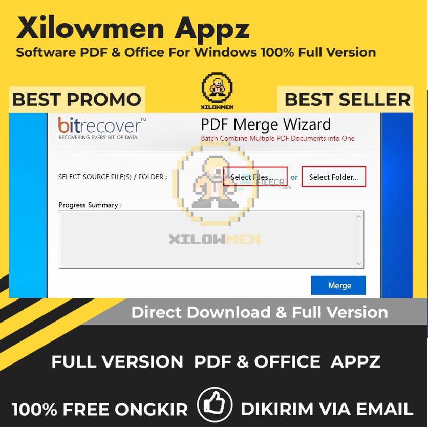 [Full Version]  BitRecover PDF Merge Wizard Pro PDF Office Lifetime Win OS