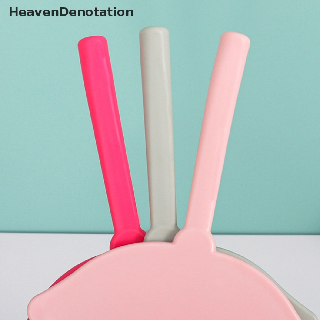 [HeavenDenotation] 1pc Cermin Rias Genggam Bentuk Bibir Makeup Mirror DIY Mini Cermin Kecil HDV