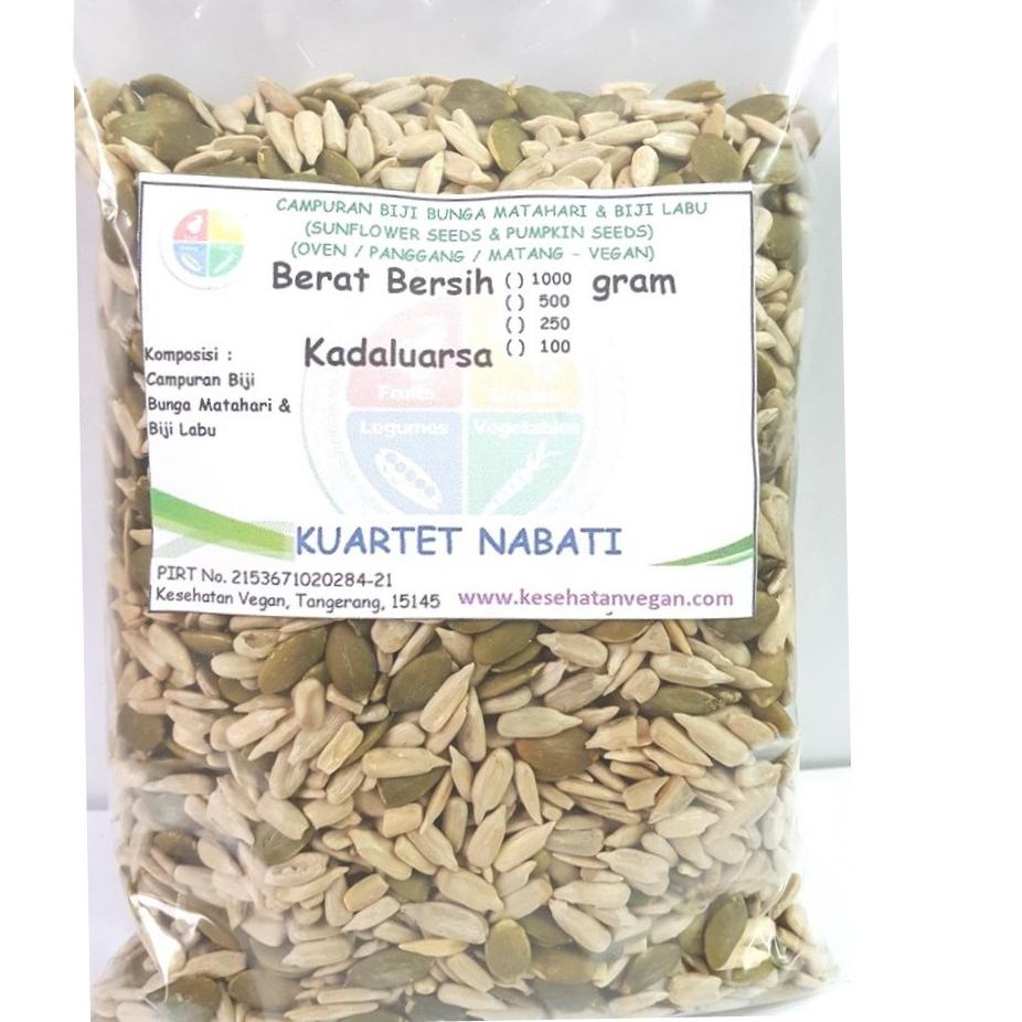 

➮ 500gr Roasted Campuran Biji Labu / Pumpkin Seed & Biji Bunga Matahari / Sunflower Seed - Panggang ♜