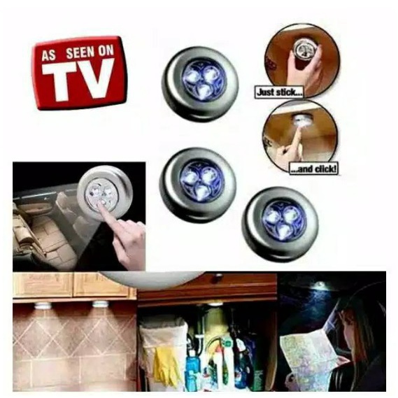 Stik N Klik Lampu Emergency Tempel LED Stick and Click Touch Lamp AAA Darurat Light