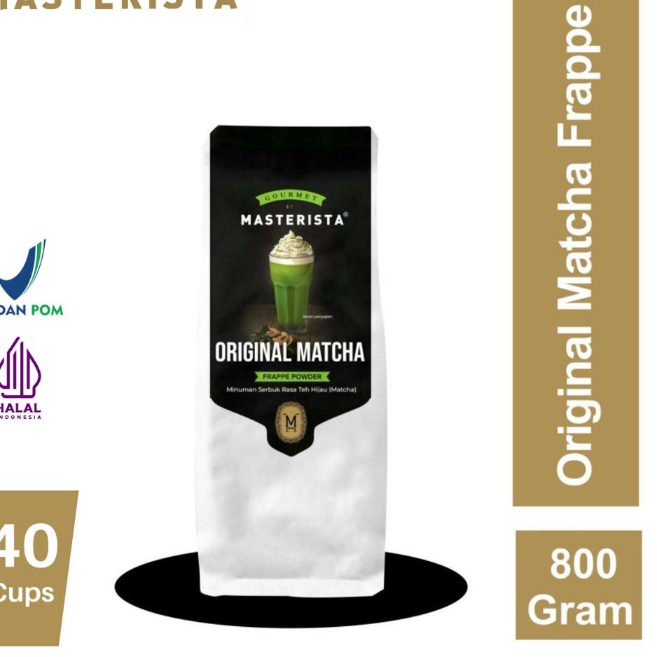

❤[PROMO ⚡ALE!!!]❤ Bubuk Minuman Masterista Original Matcha 800gr / Bubuk Minuman Rasa Matcha / Bubuk Matcha Frappe