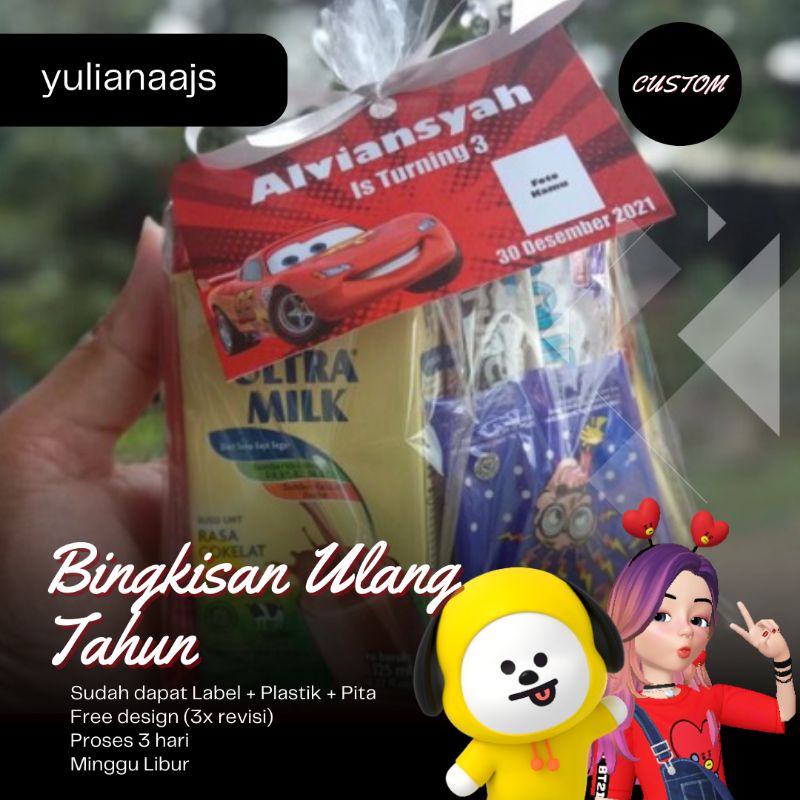 

BINGKISAN ULANG TAHUN/HAMPERS ULANG TAHUN/CARD NAME/