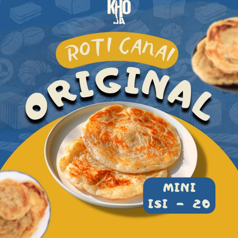 

Roti Canai ORIGINAL / Medium isi 10 / Mini isi 20 / Jumbo isi 5 / Roti Cane / Roti Maryam / Roti Konde / Roti Parata