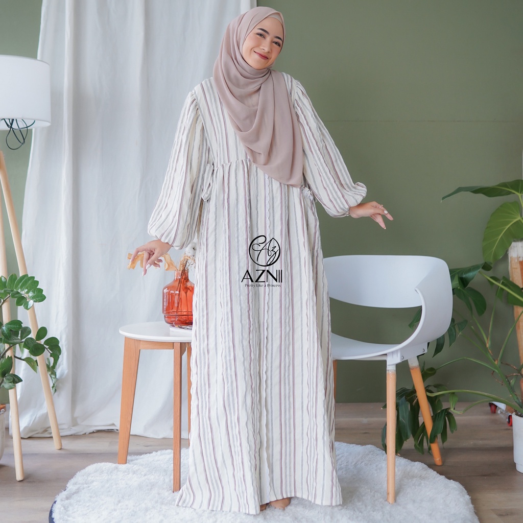 Ladybydiana KAYRA DRESS Gamis Wanita Busui Friendly Bahan Crincle Jaguard Premium