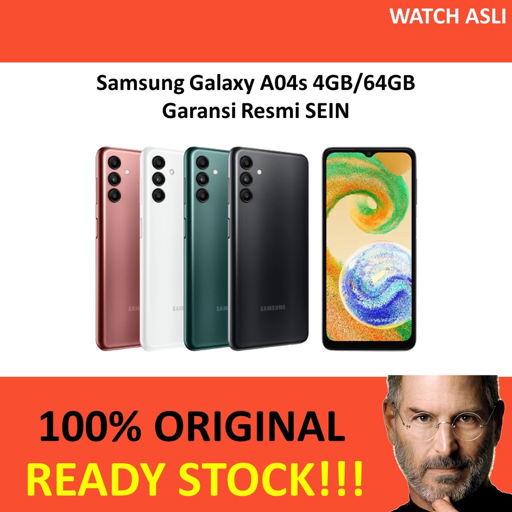 Samsung Galaxy A04s 4/64 GB A04 s 4GB/64GB Garansi Resmi SEIN Segel